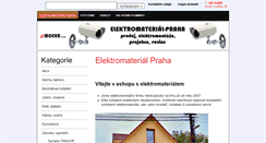 Desktop Screenshot of elektromaterial-praha.cz