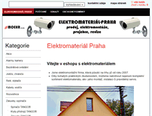 Tablet Screenshot of elektromaterial-praha.cz
